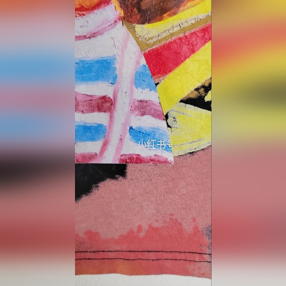RARE Shen Home Colorful Graphic T-Shirt - Preowned - Unknown Size - Picture 5 of 6